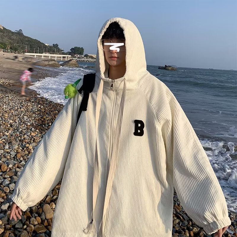 Áo Khoác Hoodie Nam Nhung Kẻ Có Mũ Trùm Thời Trang Hàn Quốc Dành Cho áo khoác hoodie nỉ bông áo khoác nam cao cấp khoác bomber nữ