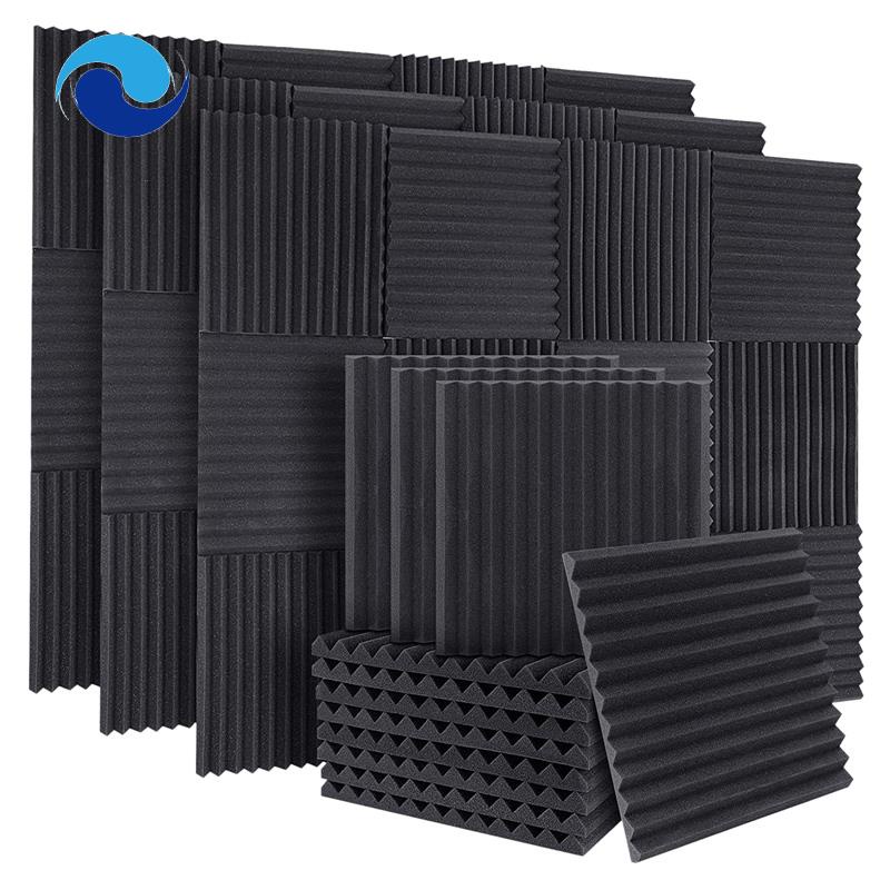 Set 50 miếng xốp cách âm 1X12X12Inch gắn trần nhà cho studio