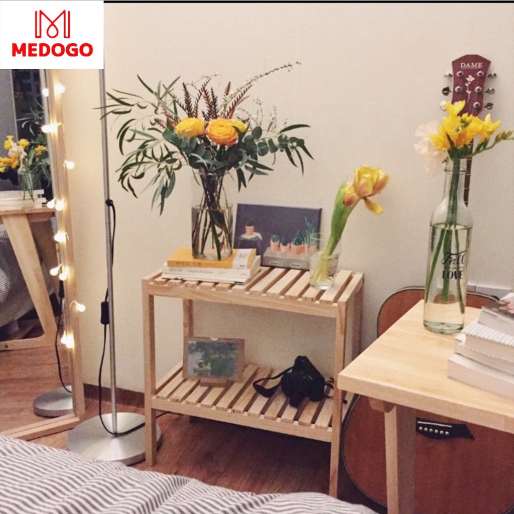 Kệ giày dép đa năng MEDOGO, kệ thiết kế 2 tầng cỡ lớn chắc chắn, kệ để giày dép