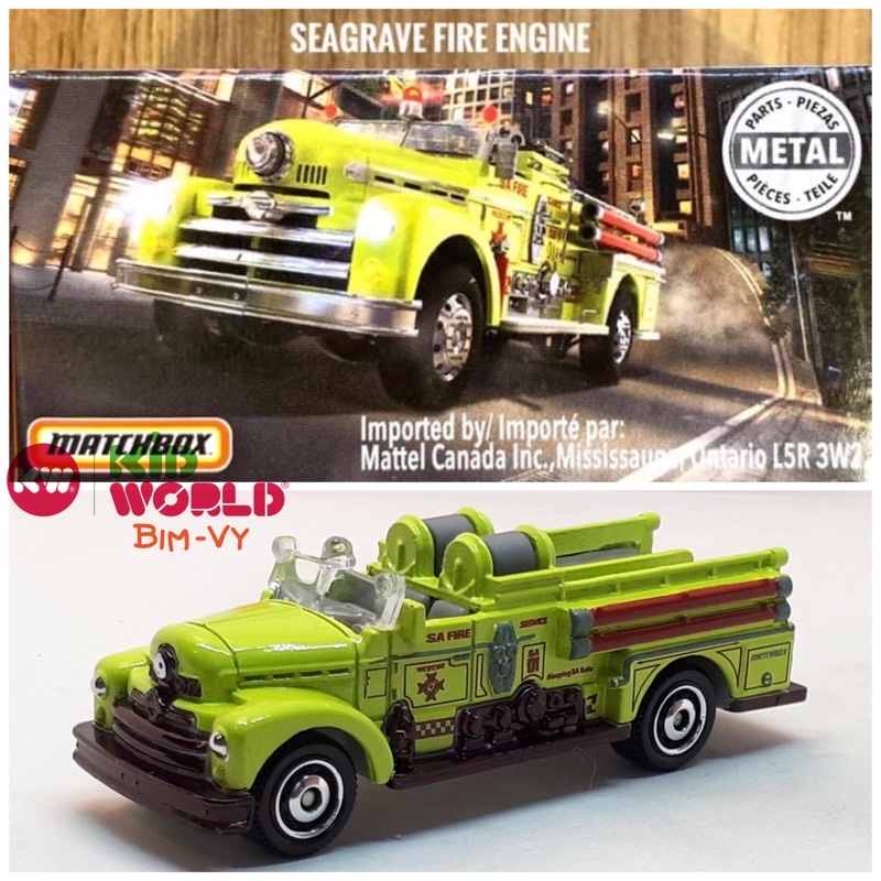 Xe mô hình Matchbox Box Cứu hoả Seagrave Fire Engine 26/100. Tỷ lệ 1:64.