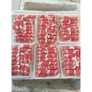 Khay ba chỉ bò mỹ 500g