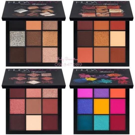 Bảng Màu Mắt Huda Beauty Obsessions Eyeshadow Palettes (Coral - Warm Brown - Electric - Mauve)