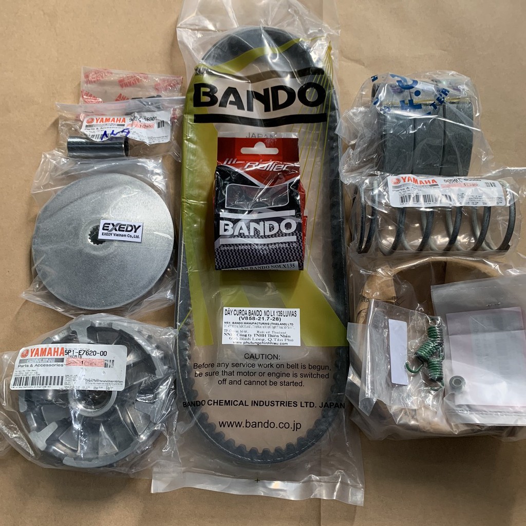 Full bộ nồi trước nồi sau và dây curoa cho Nouvo SX 5 - 6