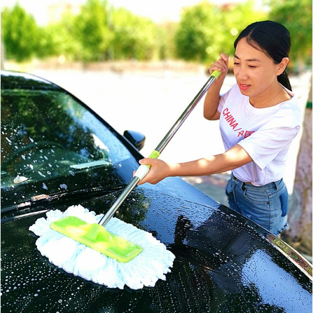 Chổi lau rửa xe chuyên dụng cán dài