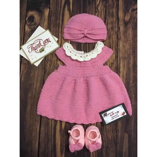 Set Áo Đầm handmade 3 món cho bé