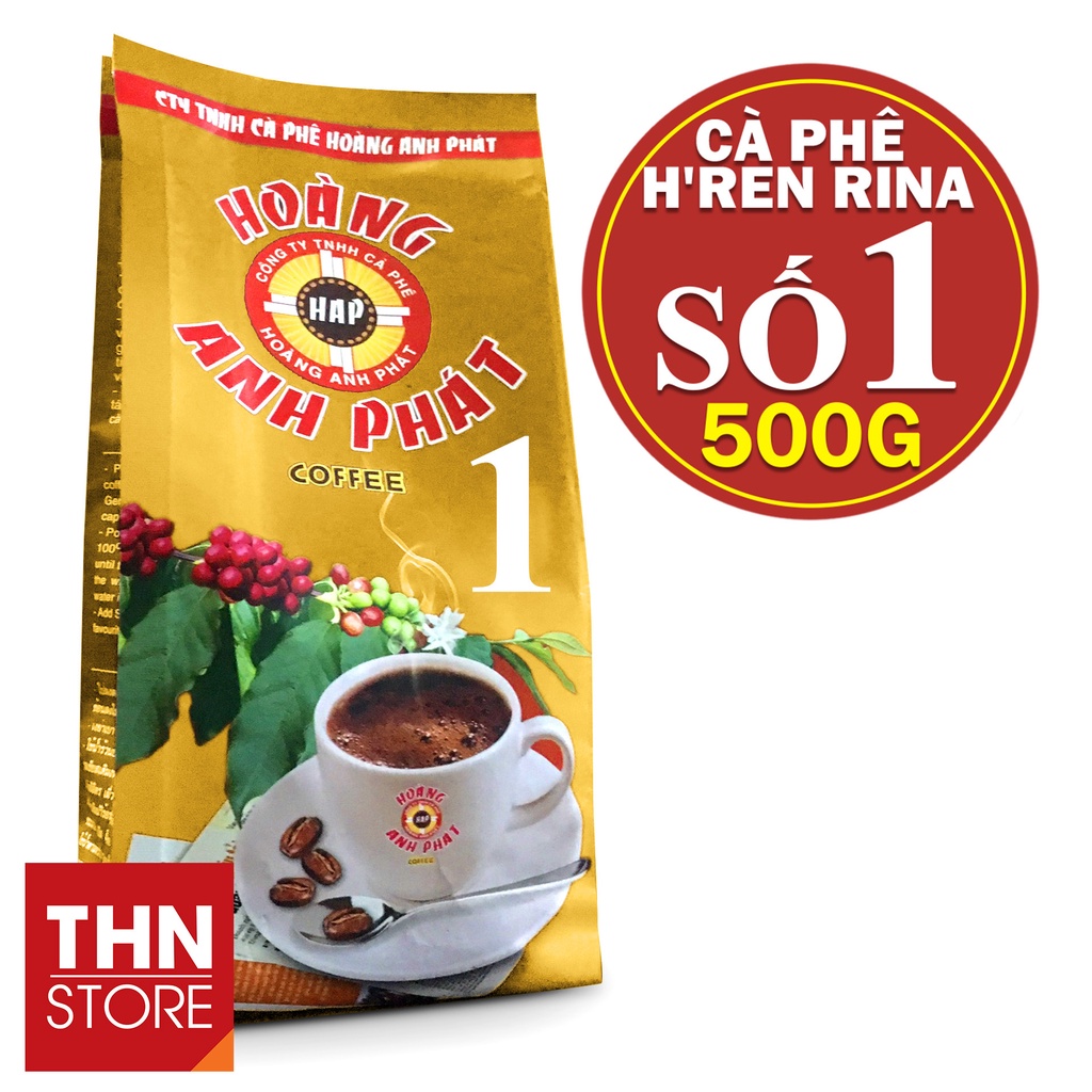 Cà Phê Pha Phin Hoàng Anh Phát H’REN RINA - Gói 500g (Màu Vàng)