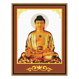 Tranh thêu chữ thập phật tổ 65x80,51221