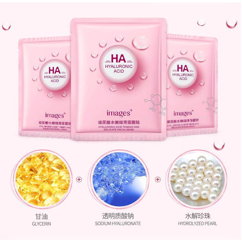 Mặt nạ Giảm mụn Hyaluronic Acid dưỡng ẩm mặt nạ kiểm soát dầu mụn trứng cá cơ bắp làm trắng da | BigBuy360 - bigbuy360.vn