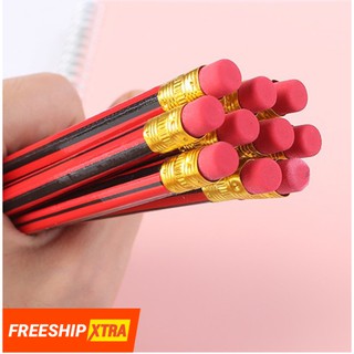 Bút chì  HB, có gôm tẩy,  lục giác nhiều màu - VPP04 - NPPHH