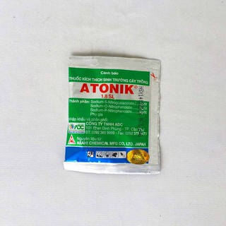 GIẢM 10% (ĐƠN TRÊN 100k)  Phân bón Atonik kich thích sinh trưởng cây trồng 1 gói 100ml/hộp 10 gói
