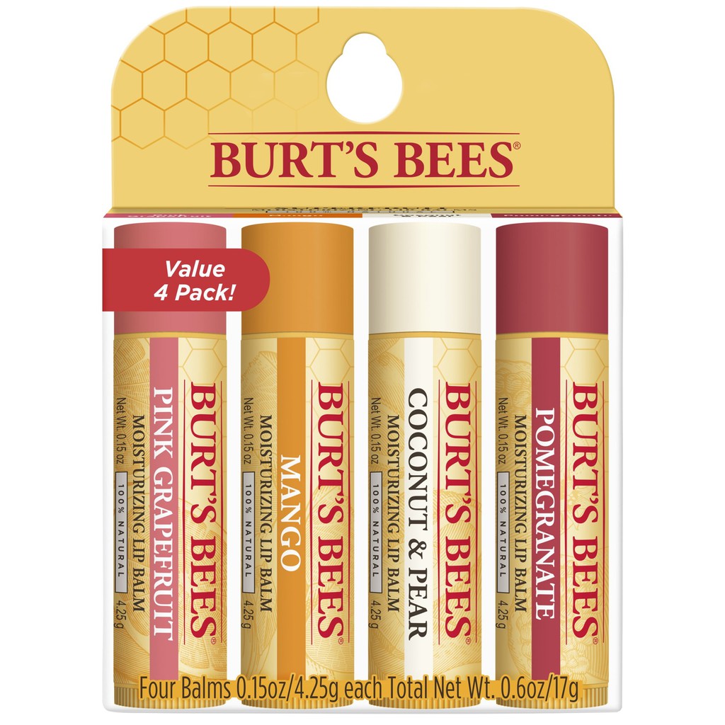 NHẬP MỸ - SON DƯỠNG KHÔNG MÀU BURT'S BEES - DƯỠNG ẨM MÔI MỀM MƯỢT [BILL USA]