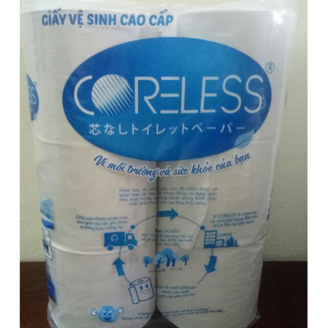 Giấy Vệ Sinh cao cấp CORELESS tiêu chuẩn Nhật Bản