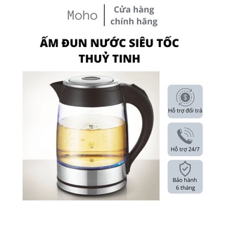 Ấm siêu tốc thủy tinh KAW RK1818 cao cấp chịu nhiệt và chịu va đập cao, đảm bảo an toàn cho sức khỏe