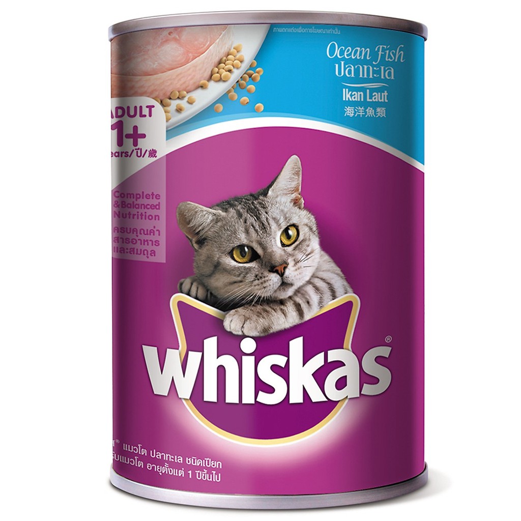 Pate Cho Mèo Trưởng Thành Whiskas Dạng Lon 400g Giá Rẻ #MintPet