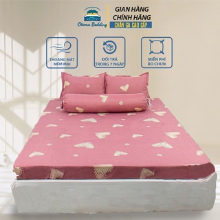 Bộ ga gối trải giường poly cotton 3 món, Bộ ga giường vỏ gối và ga giường đủ size 1m6 1m8 2m2 cao cấp - Otama Bedding