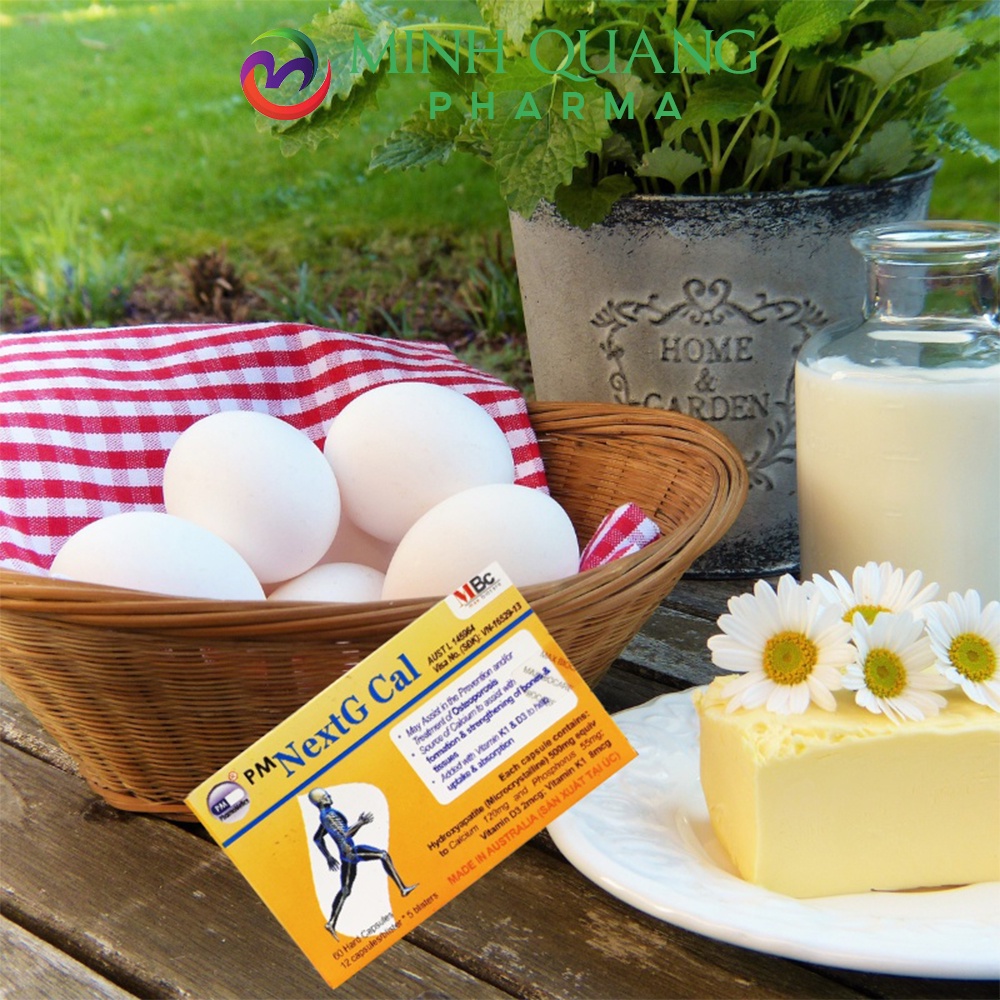 Viên uống bổ sung canxi NEXTG CAL hộp 60 viên