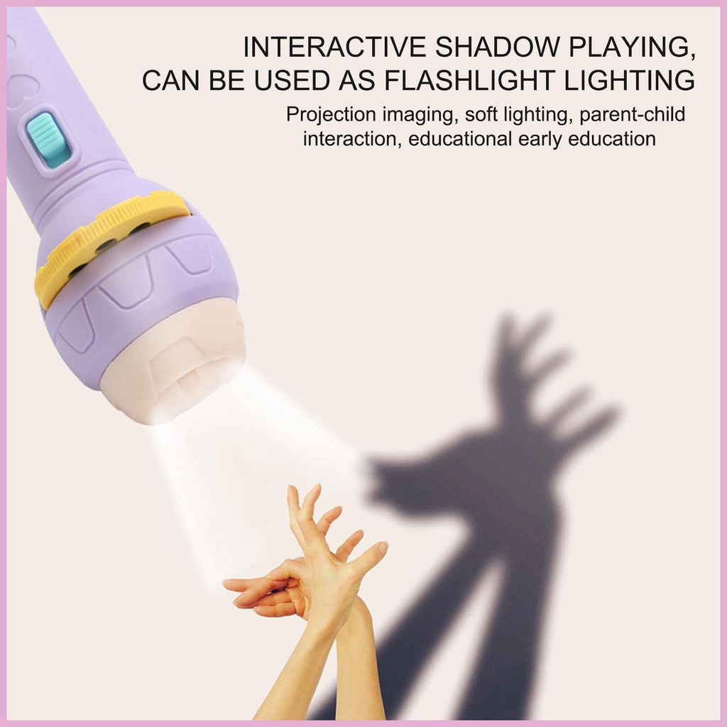 Đồ Chơi Đèn Pin Chiếu Hình Động Vật Trái Cây 56 Hình Cho Trẻ Em 4-8 Tuổi