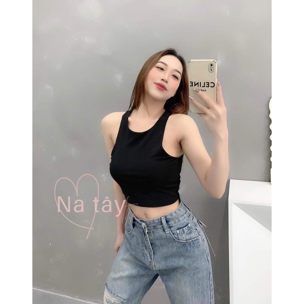 Áo ba lỗ ngược croptop hình thật TV0112 mới nè