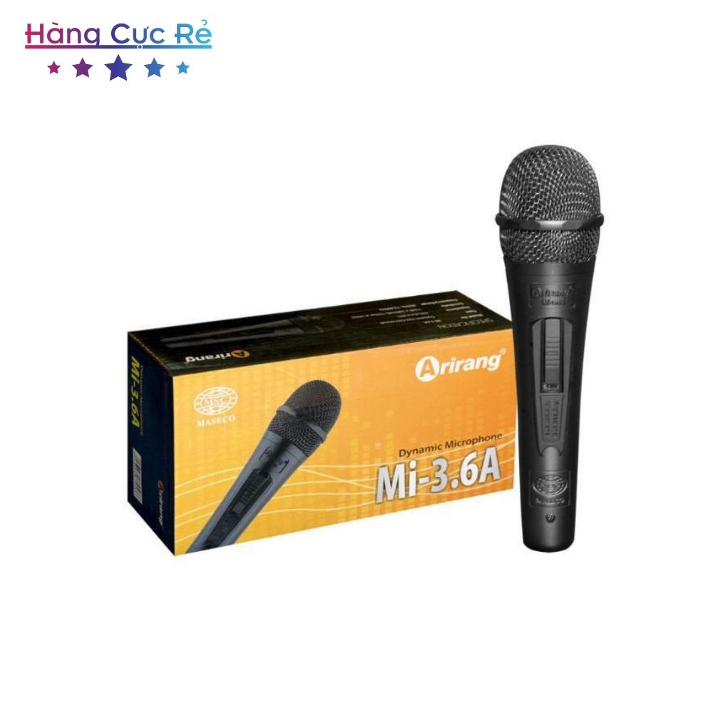 Micro karaoke Arirang mi-3.6a có dây dài 5m lọc âm chống hú– Shop Hàng Cực Rẻ