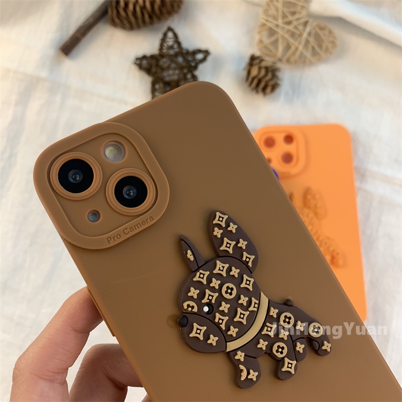 Ốp điện thoại TPU silicon mềm HỌA TIẾT chú chó dễ thương cho Iphone 13 12 11 Pro Max 7 8 Plus XR X XS