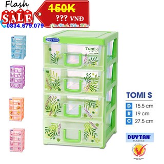 Tủ nhựa mini Duy Tân Tomi-S 4 Ngăn