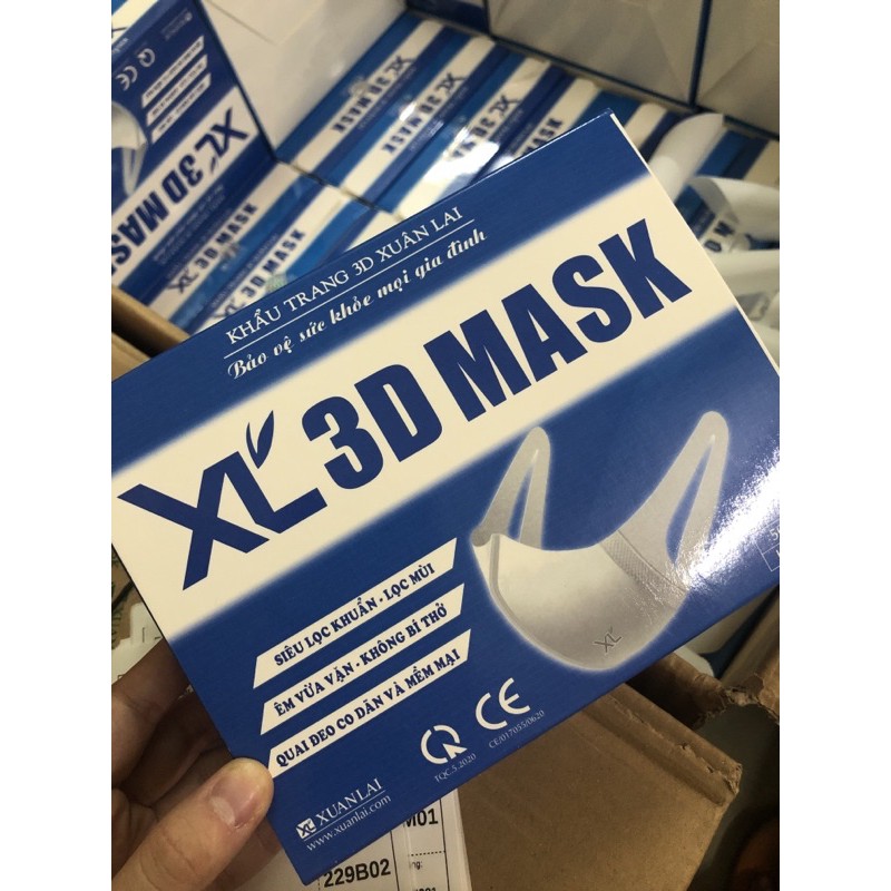 [Mã FAMAYFA2 giảm 10K đơn 50K] KHẨU TRANG 3D MAX XL - 3D CÔNG NGHỆ NHẬT HỘP 50 CÁI