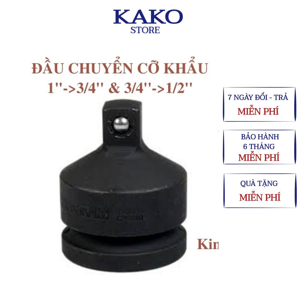 Đầu chuyển cỡ khẩu kingtony , Kako , đầu chuyển đổi cỡ khẩu từ 1'' xuống 3/4'' và từ 3/4'' xuống 1/2''