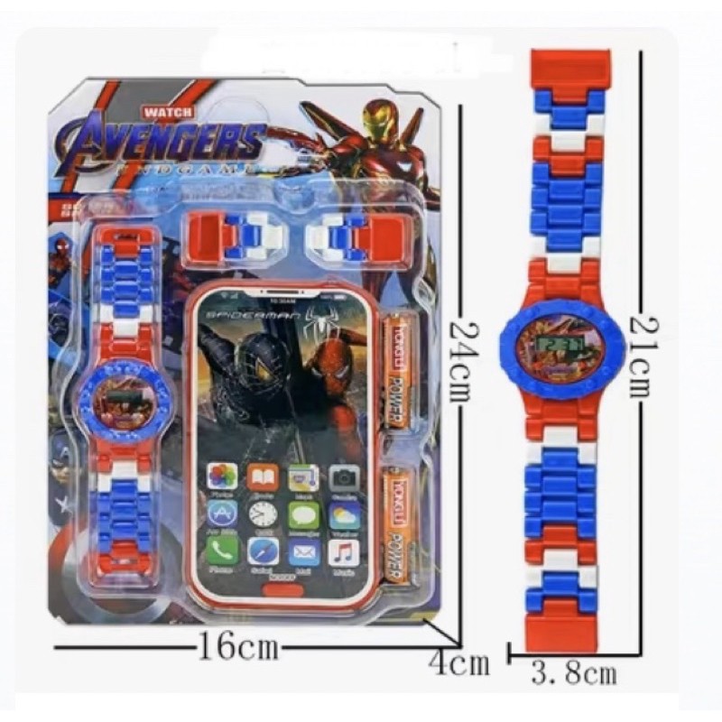Đồng hồ lego kèm điện thoại iphone siêu xinh cho bé trai - bé gái
