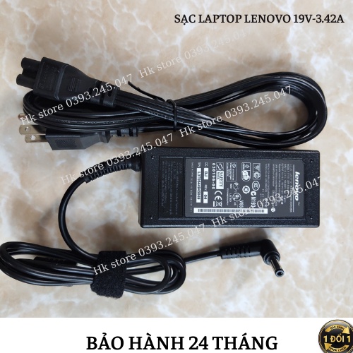 Sạc Laptop Lenovo 19V - 3.42A 65W Lenovo G230 G400 G410 G43 G450 Y300  Y400 Y410 Y430 Y450 Y510 U330 G480 G430 G530 G550