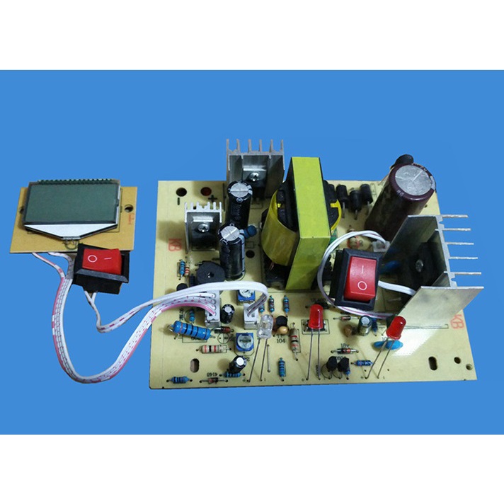 Mạch sạc acquy tự động nhận bình 12,24v 200Ah hiển thị LCD có bảo vệ