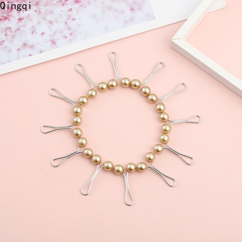 Kẹp Tóc Đính Ngọc Trai Nhân Tạo Nhiều Màu Phong Cách Hồi Giáo