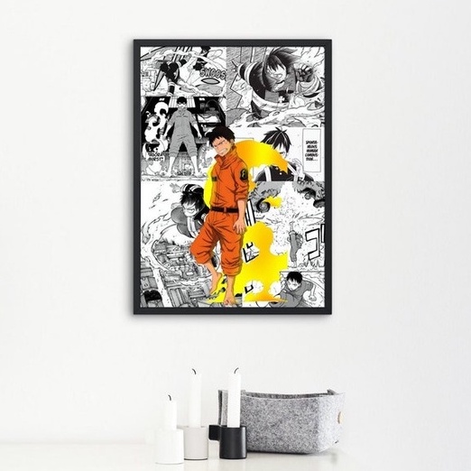 Set Poster Anime Enen No Shouboutai - Biệt Đội Lính Cứu Hoả - Poster Dán - Có Màng Cán - Trang Trí Tường