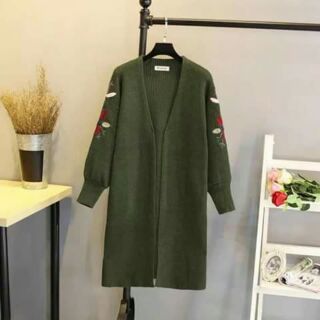 Áo cardigan len dáng dài