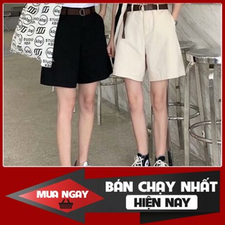 QUẦN SHORT NỮ KAKI LƯNG CAO FORM CHỮ A TÔN DÁNG YW861C