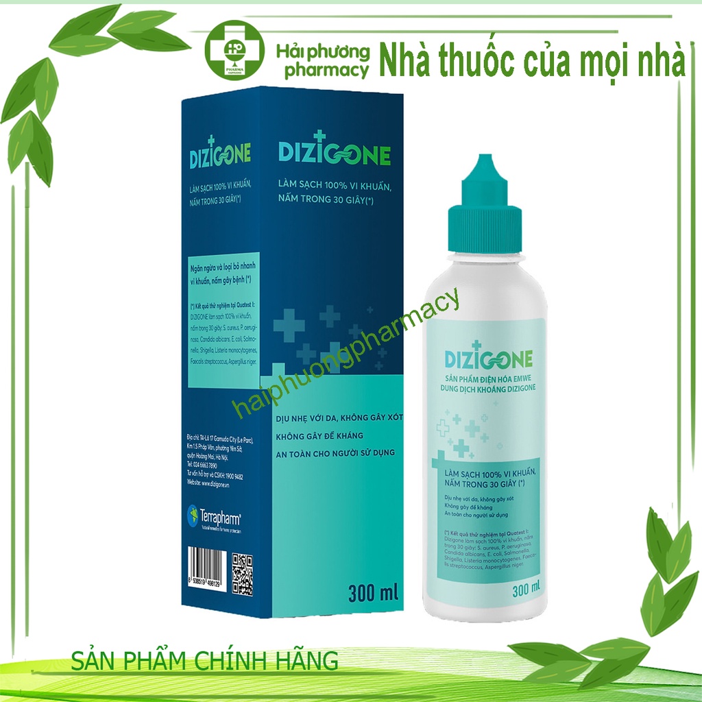 Dung dịch sát khuẩn đa năng Dizigone 300ml  Kháng khuẩn, lành vết thương, tái tạo da, ngăn ngừa sẹo