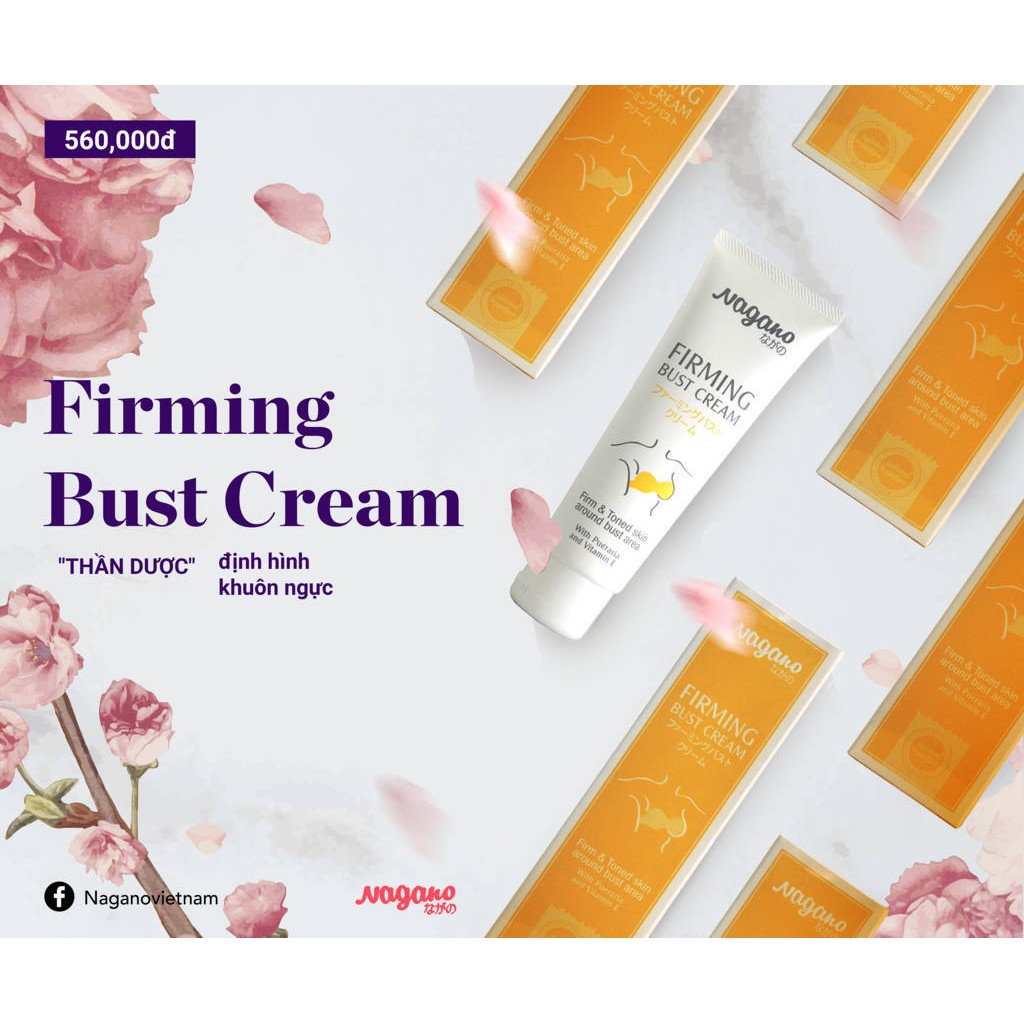 Kem Nâng Nở Ngực Nagano Japan 100ml - Firming Bust Cream - Giúp nỡ ngực một cách tự nhiên, định hình khuôn ngực nở nang, | BigBuy360 - bigbuy360.vn