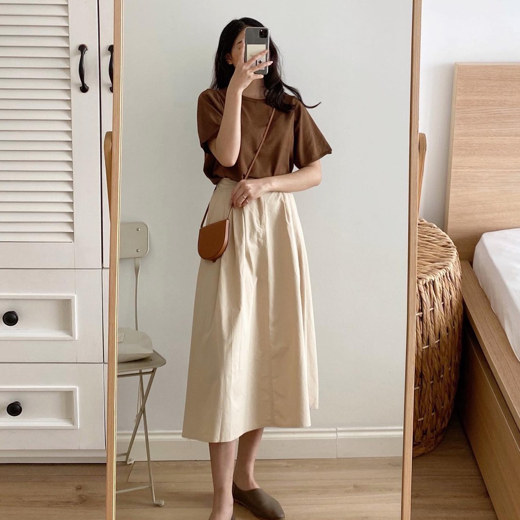 [Mã SKAMCLU7 giảm 10% tối đa 50K đơn 0Đ] Chân váy dáng dài _ CV0022 | BigBuy360 - bigbuy360.vn