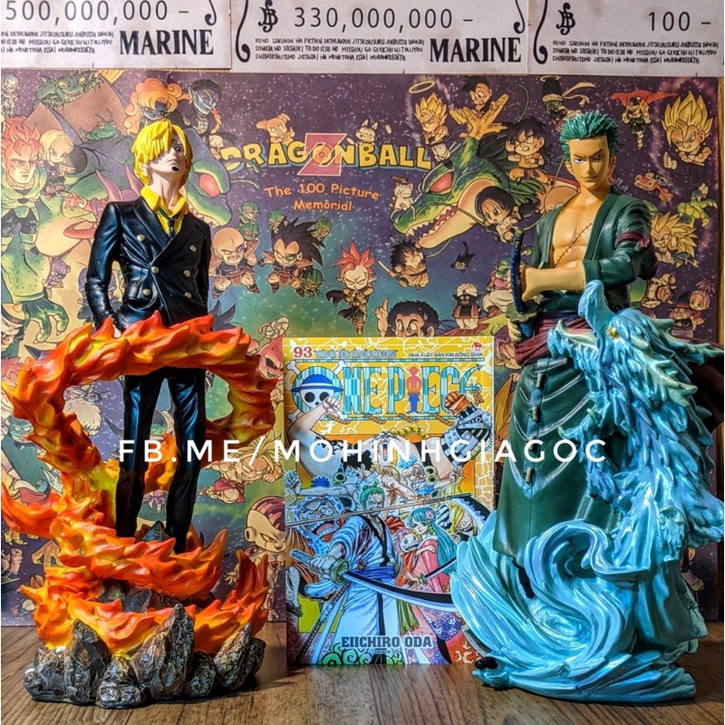 (SẵnVN) Mô hình Luffy , Ace resin tư thế đứng cao cấp