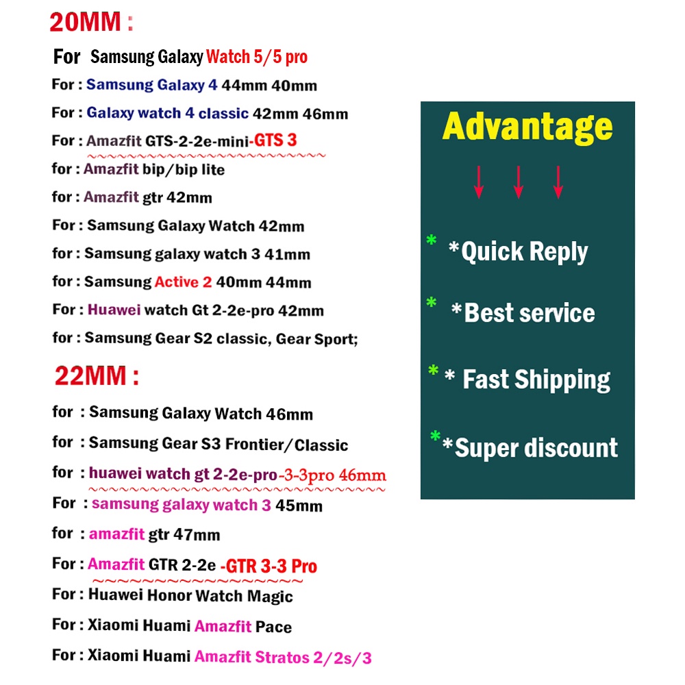 Dây Đeo Bằng Da Thật Cho Đồng Hồ Thông Minh Samsung Galaxy watch 5 / 5 pro 45mm Galaxy 4 classic watch 3 41mm Active 2 (40mm 44mm)