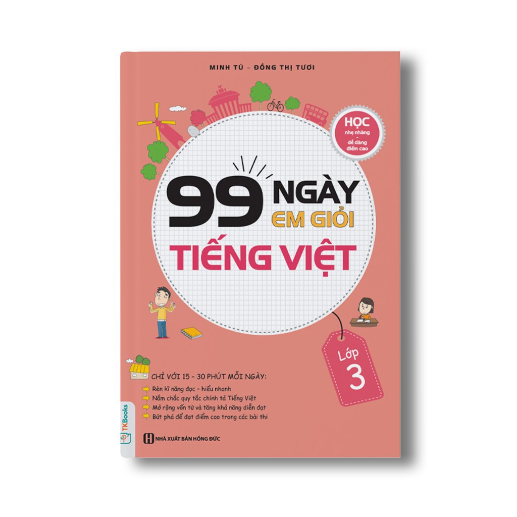 Sách - Combo 99 Ngày Em Học Giỏi Toán + TIếng Việt + Tiếng Anh lớp 3