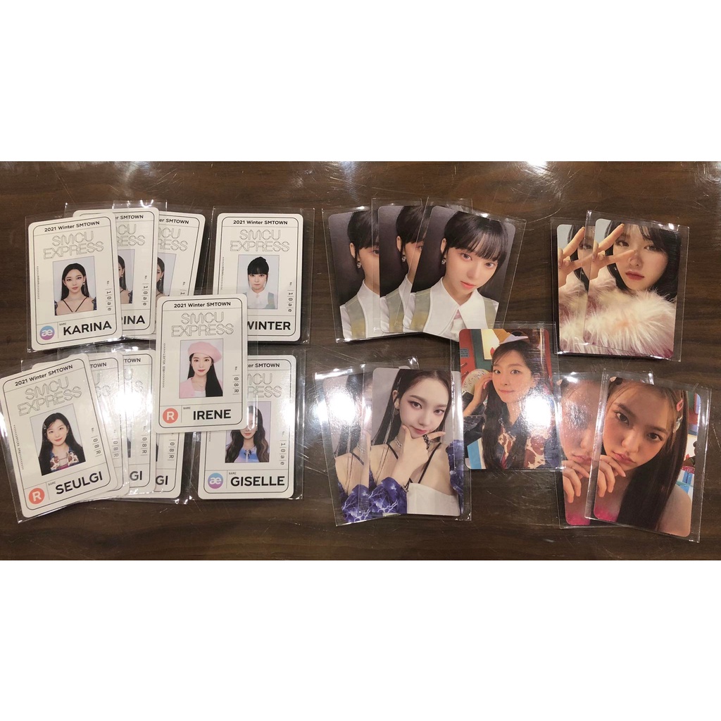 Thẻ ảnh 2021 Winter SM Town SMCU Express nhóm aespa Red Velvet photocard