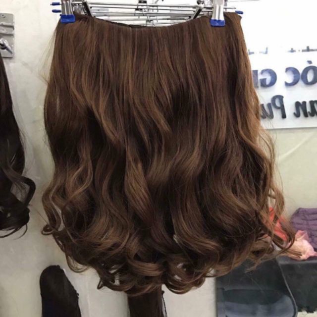 Tóc giả nữ chữ u 🥰FREESHIP🥰Tóc giả kẹp u xoăn ngắn 35cm ku06