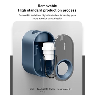 Convenient wall-mounted automatic toothpaste squeezer for families with color options