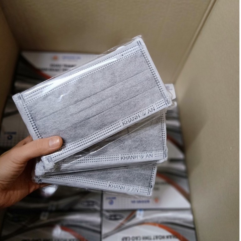 Khẩu trang y tế 4 lớp Kháng Khuẩn Khánh An Hộp 50 Cái - Màu Xám | BigBuy360 - bigbuy360.vn