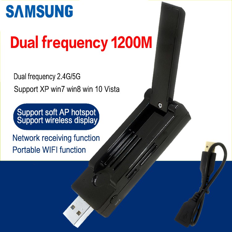 Usb Wifi Không Dây 1200m Cho Máy Tính Bảng Samsung 5g