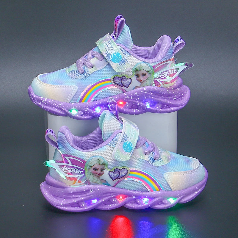 Giày Thể Thao Mùa Thu 2022 Có Đèn Thiết Kế Mới Cho Bé Gái