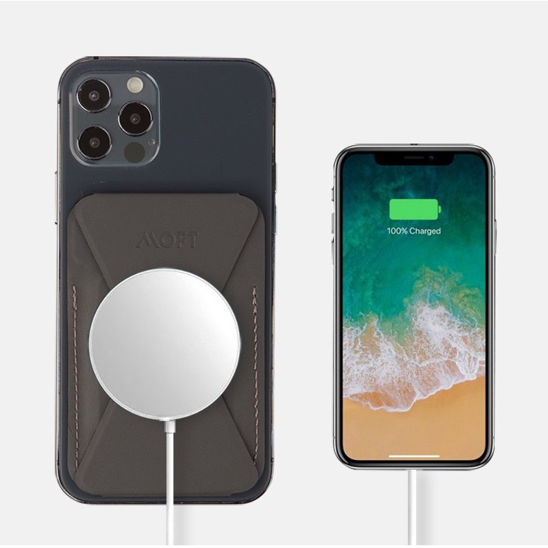 Giá đỡ điện thoại kiêm ví đựng thẻ MOFT Snap-On MagSafe iPhone 12 series sử dụng từ tính không dán MOF-12 | BigBuy360 - bigbuy360.vn