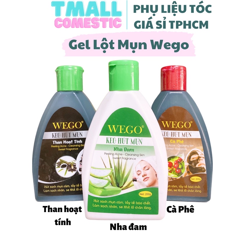 Gel Lột Mụn Đầu Đen, Mụn Cám Than Tre Hoạt Tính WEGO 200g