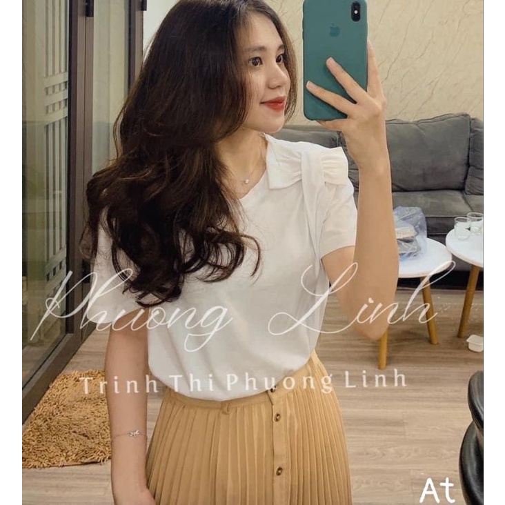 CHÂN VÁY MIDI BE KHUY GỖ