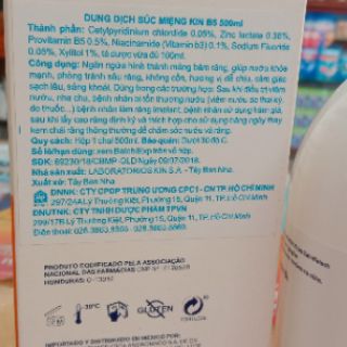 NƯỚC XÚC MIỆNG KIN B5 500ml